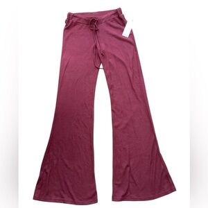 Urban Outfitters Out From Under Flare Bottom Pants Wine Size Small Casual NWT
